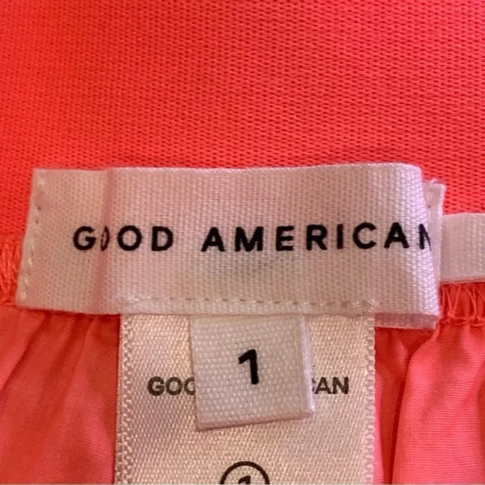 Good American Weekend Shorts Fiery Coral Size Small